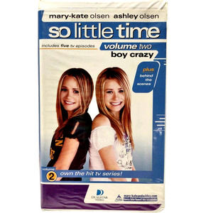 Mary-Kate Ashley Olsen - So Little Time Vol. 2: Boy Crazy VHS Clam Shell Vntg